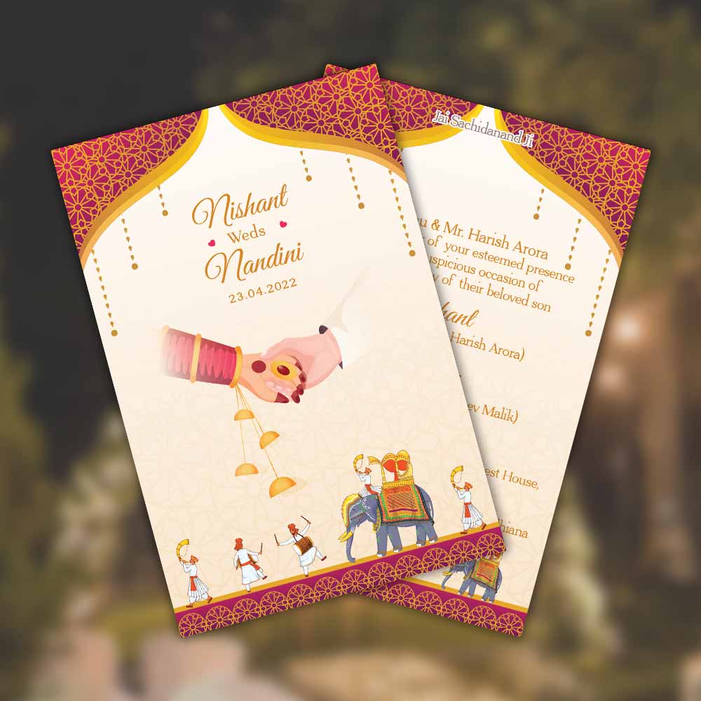 wedding card print invitation