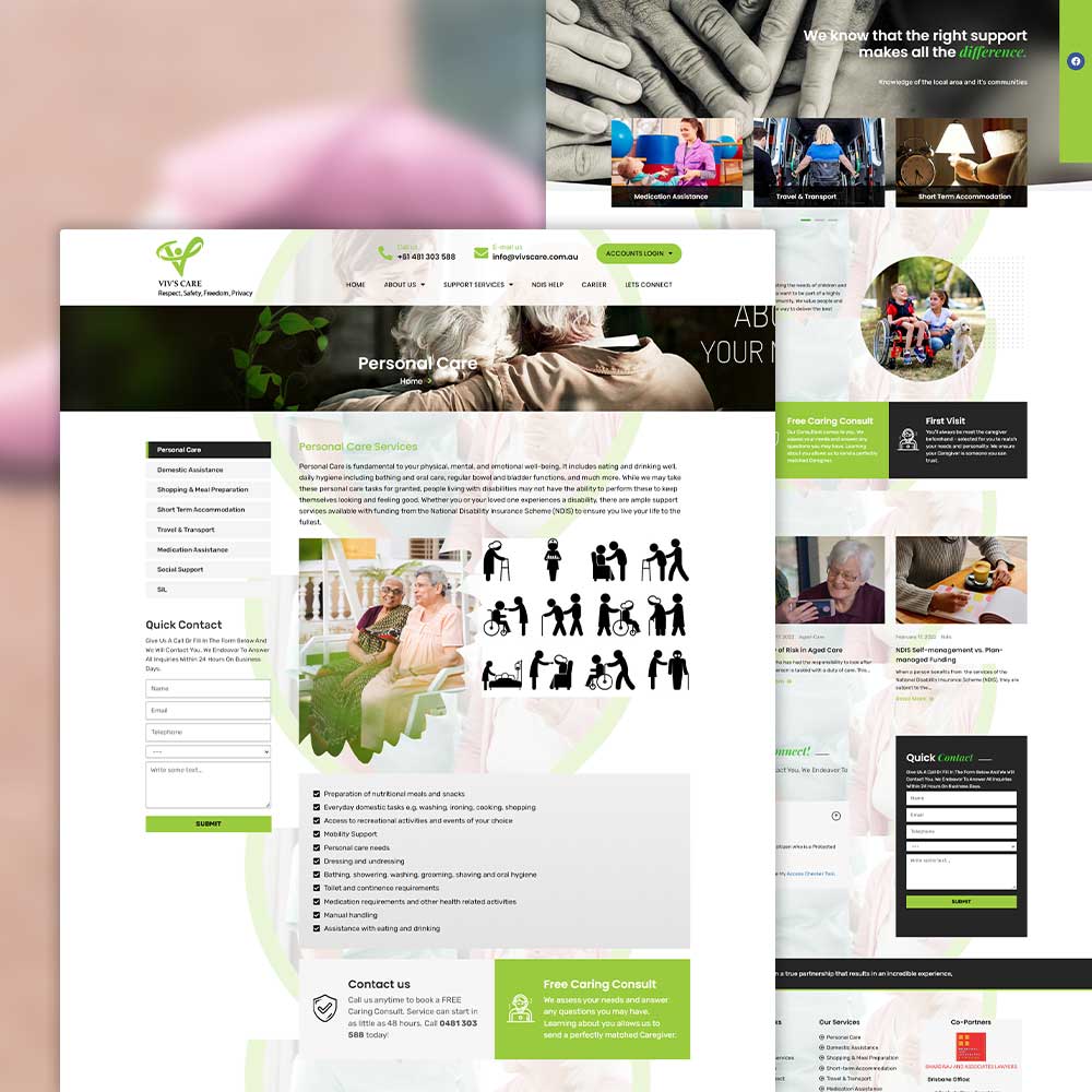 vivs care website